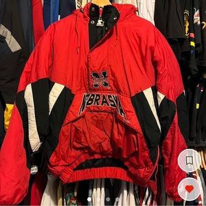 Vintage Nebraska Huskers Starter Jacket